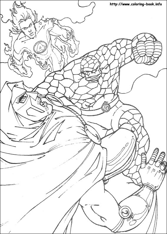 Fantastic Four coloring picture